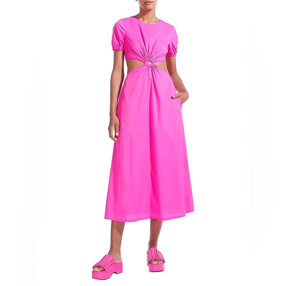STAUD
Calypso Cut-Out Maxi Dress